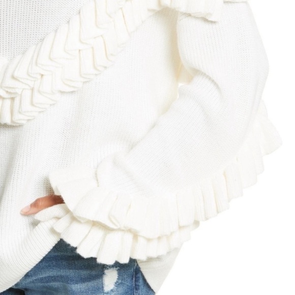 NWT Frame Ruffle Dolman Sweater - Picture 3 of 8